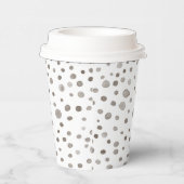 Earth Confetti Watercolor Dots Paper Cup Pappbecher (Rechts)