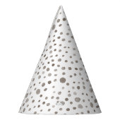 Earth Confetti Watercolor Dots Party Hat Partyhütchen (Links)