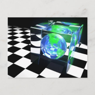 Earth Cube Postcard Postkarte