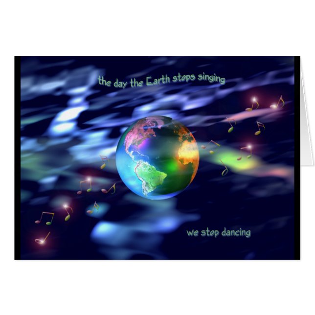 Earth Dance Card (Vorderseite (Horizontal))