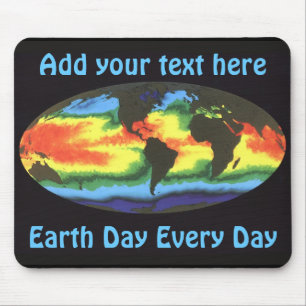 Earth Day 2012 - Weltweite Oberflächentemperatur Mousepad