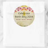 Earth Day 2014 Floral Abstrakt Stickers (Tasche)