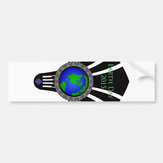 Earth Day 2015 Fan Blade Autoaufkleber (Vorne)