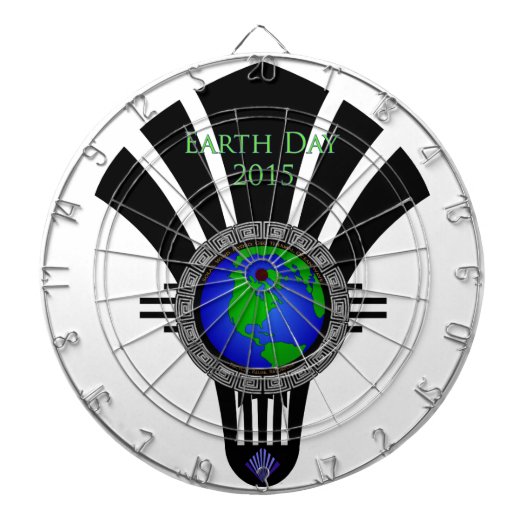 Earth Day 2015 Fan Blade Dartscheibe (vorne)