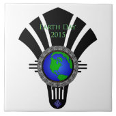 Earth Day 2015 Fan Blade Fliese (Vorderseite)