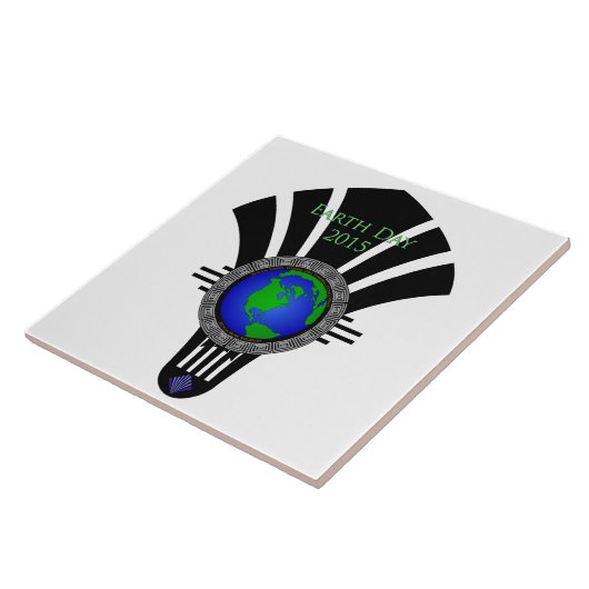 Earth Day 2015 Fan Blade Fliese (Seite)