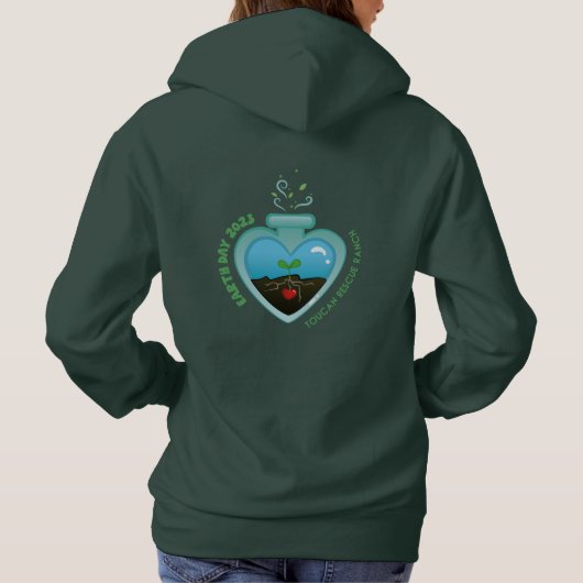 Earth Day 2023 - Sweater der Toucan Rescue Ranch Hoodie (Rückseite)