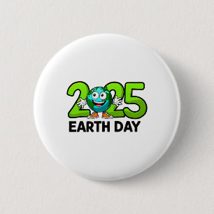 Earth Day 2025 Funny Earth Day Birthday Kids Boys Button