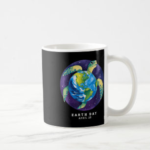 Earth Day 2025 Restore Earth Sea Turtle Art Rett T Kaffeetasse