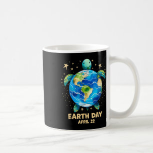 Earth Day 2025 Restore Earth Sea Turtle Art Rett T Kaffeetasse