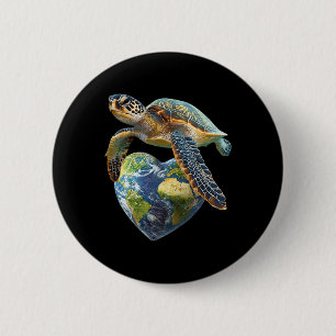 Earth Day 2025 Restore Save the Planet Earth Sea T Button