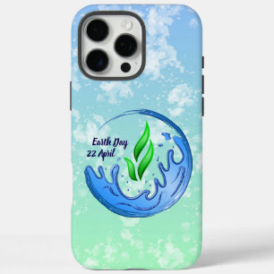 Earth Day 2025 Unser Power Unser Planet-Wappen iPhone 16 Pro Max Hülle