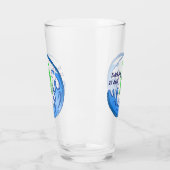 Earth Day 2025 Unser Power Unser Planet-Wappen Glas (Links)