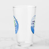 Earth Day 2025 Unser Power Unser Planet-Wappen Glas (Rechts)