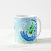 Earth Day 2025 Unser Power Unser Planet-Wappen Kaffeetasse (VorderseiteRechts)