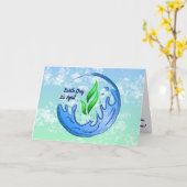 Earth Day 2025 Unser Power Unser Planet-Wappen Karte (Gelbe Blume)