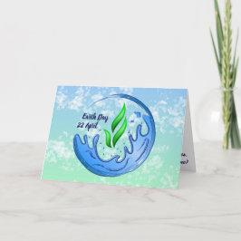 Earth Day 2025 Unser Power Unser Planet-Wappen Karte