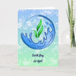 Earth Day 2025 Unser Power Unser Planet-Wappen Karte