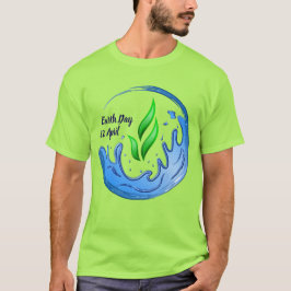 Earth Day 2025 Unser Power Unser Planet-Wappen T-Shirt