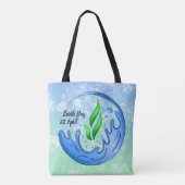Earth Day 2025 Unser Power Unser Planet-Wappen Tasche (Rückseite)