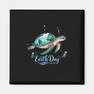 Earth Day 2025 - Wiederherstellung der Meeresschil Magnet