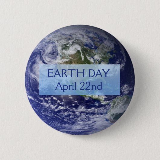 Earth Day 22. April Button (Vorderseite)