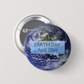 Earth Day 22. April Button (Vorne & Hinten)