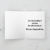 Earth Day 22 April Card Feiertagskarte (Innenseite)