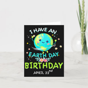Earth Day 22. April Grüner Geburtstag Karte