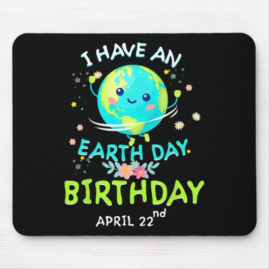 Earth Day 22. April Grüner Geburtstag Mousepad (Vorne)