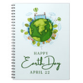 Earth Day 22. April Notizblock (Vorderseite)
