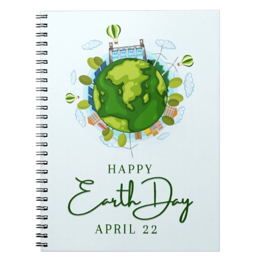 Earth Day 22. April Notizblock (Vorderseite)