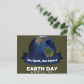 Earth Day 22. April Postkarte (Stehend Vorderseite)