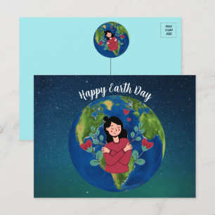 Earth Day 22. April Postkarte