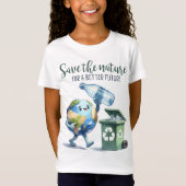 Earth Day 22 April Recycle Rett The Environment T-Shirt (Vorderseite)