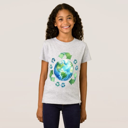 Earth Day 22 April Recycle Rett The Environment T-Shirt (Vorne ganz)