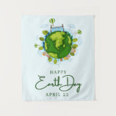 Earth Day 22. April Wandteppich (Vorderseite)
