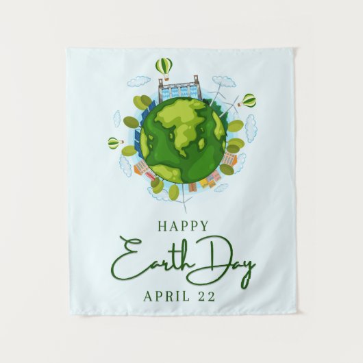 Earth Day 22. April Wandteppich (Vorderseite)