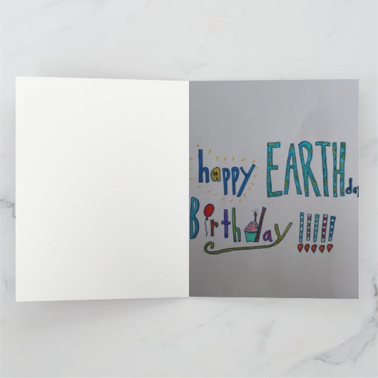 Earth Day Birthday Card Karte (Innenseite)
