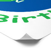 Earth Day Birthday Poster (Ecke)