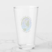 Earth Day Blue Green Globe Map Planet Glas (Rückseite)