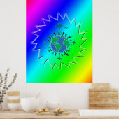 Earth Day ~ Burst Poster (Küche)