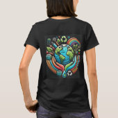 "Earth Day Call to Action Women's Basic" T-Shirt (Rückseite)