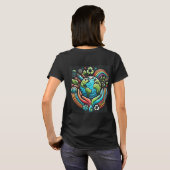 "Earth Day Call to Action Women's Basic" T-Shirt (Schwarz voll)