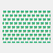Earth Day Celebration Blue Green Heart Flat Geschenkpapier Set (Vorderseite 3)