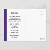 Earth Day Celebration Postkarte (Rückseite)