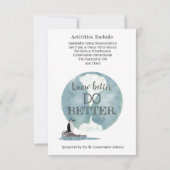 Earth Day Celebration with Pinguin Design Einladung (Rückseite)