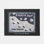 Earth Day - CO2-Fußabdrücke Fußmatte (Vorderseite)
