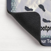 Earth Day - CO2-Fußabdrücke Mousepad (Ecke)