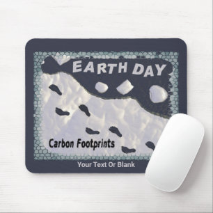 Earth Day - CO2-Fußabdrücke Mousepad